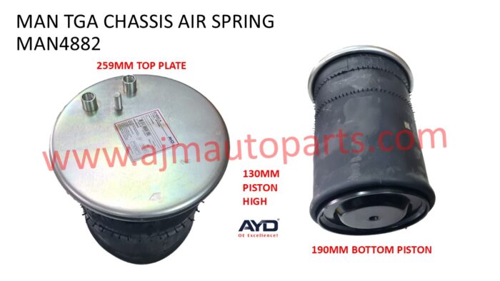 MAN TGA AIR SPRING- H4882 / 81.43601.0151 / 81.43600.6036 / 81.43600.6056 / 784882-5C / 4882N1P05 / W01 M58 9880 / 1R10-709 - Image 2