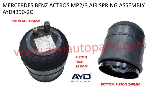 MERCEDES BENZ MP3 ACTROS AIR SPRING BELLOW - 4390NP02 / 784390-2C / A9423200221 / 9506 / W01M588513 / V1KF21-2 / 942 320 0221 / 942 320 1021 / 942 320 2021 / 942 320 2121 / 942 320 2921 / 942 320 5021 / 942 320 5521 / 942 320 5621 - Image 2