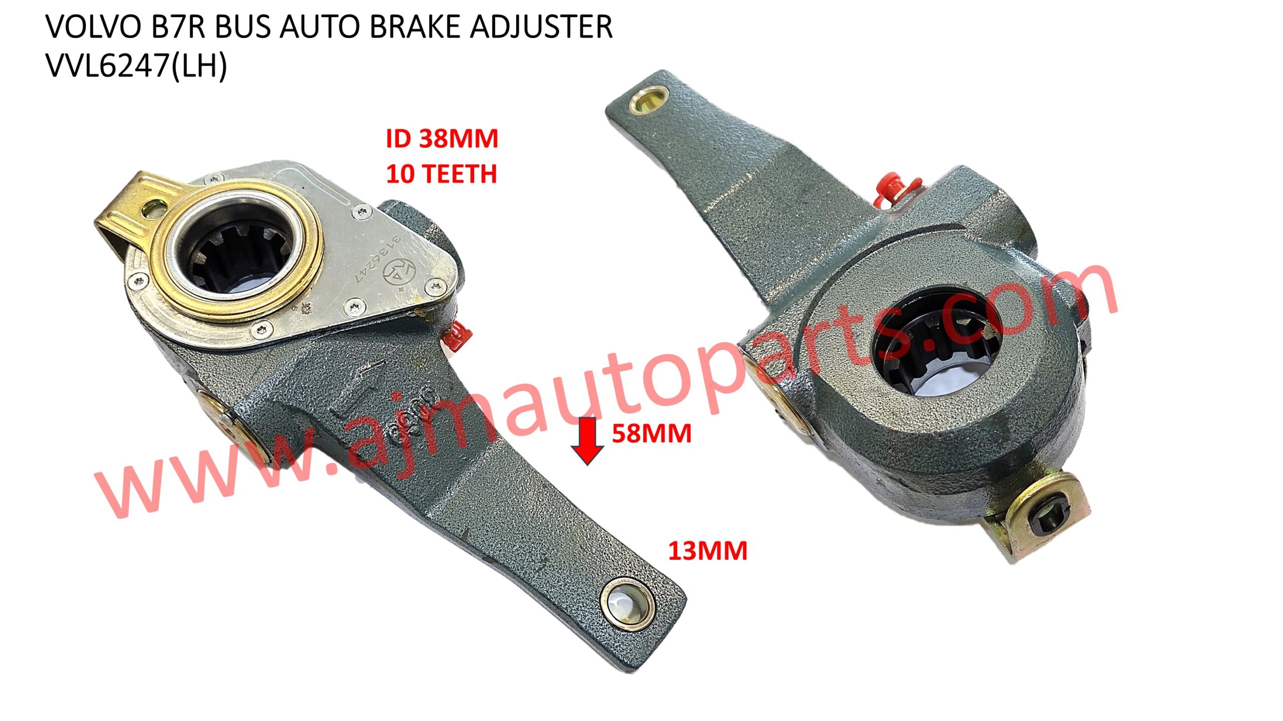 VOLVO B7R BUS AUTO SLACK BRAKE ADJUSTER (LH)(10TEETH) - 3136247 / 79642