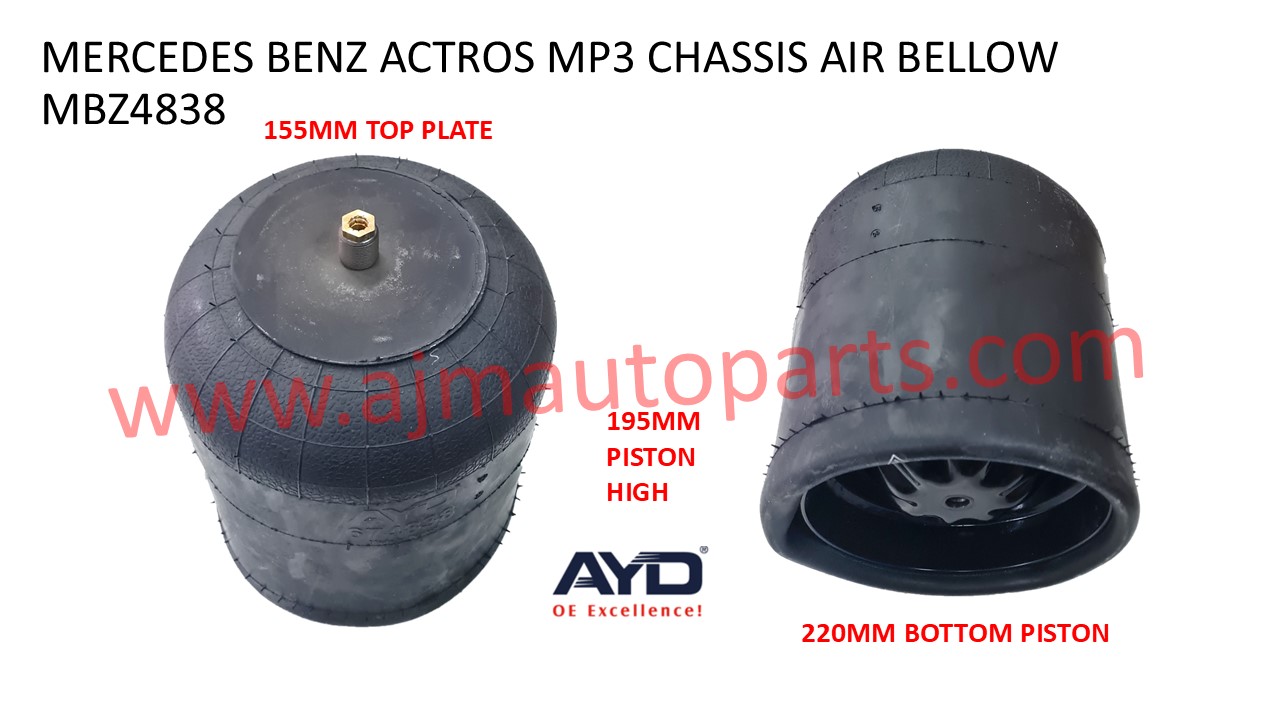 MERCEDES ACTROS MP3 AIR SPRING - 4838 / 946.320.04.21 / A9423203621 / 4838NP22 / 784838-20C / 9522 / V1KF25-2-232 / 556-03-9074 / H4838C22 - Image 2