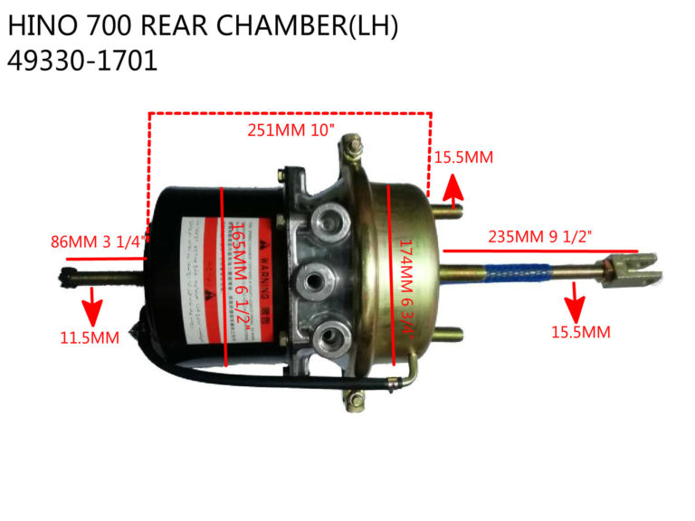 HINO 700 REAR BRAKE CHAMBER-49330-1701