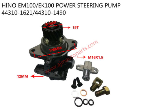 HINO EM100+EK100 POWER STEERING PUMP-44310-1621+44310-1490