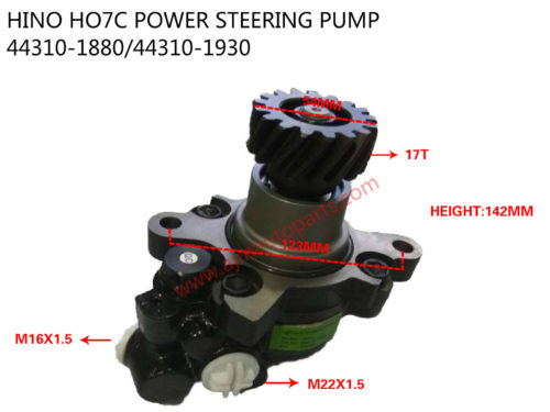 HINO HO7C POWER STEERING PUMP-44310-1880+44310-1930