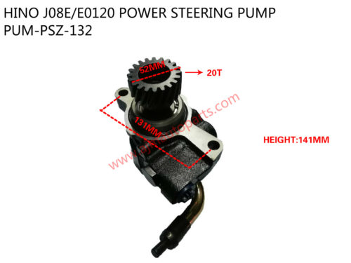 HINO J08E+E0120 POWER STEERING PUMP