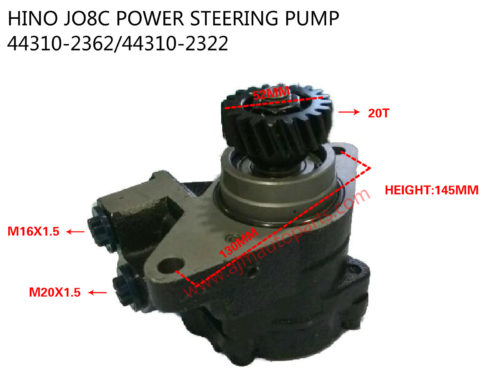 HINO JO8C POWER STEERING PUMP-44310-2362+44310-2322