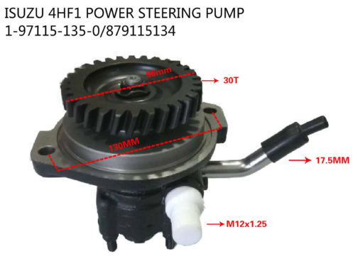 ISUZU 4HF1 POWER STEERING PUMP-1-97115-135-0+879115134