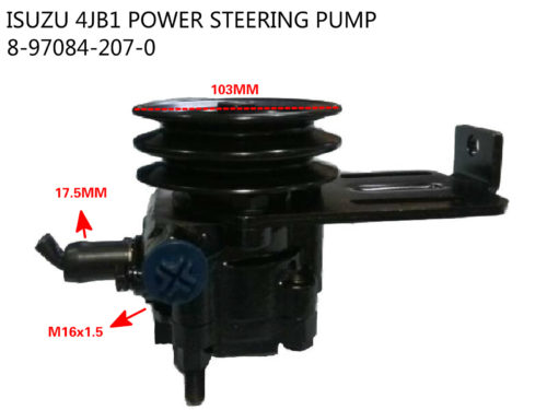 ISUZU 4JB1 POWER STEERING PUMP-8-97084-207-0