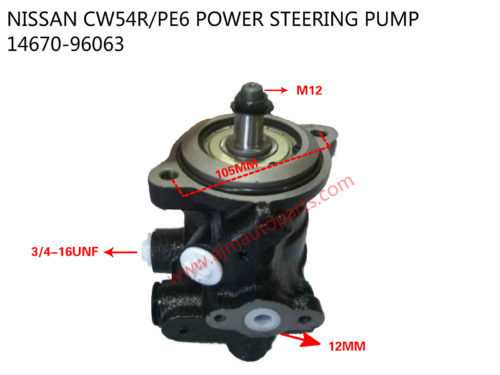 NISSAN CW54R+PE6 POWER STEERING PUMP-14670-96063