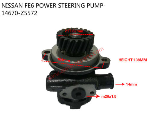 NISSAN FE6 POWER STEERING PUMP-14670-Z5572