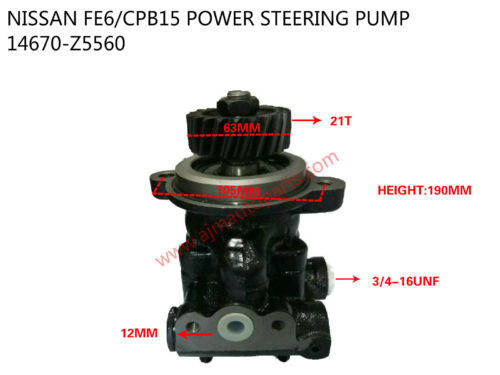 NISSAN FE6+CPB15 POWER STEERING PUMP+14670-Z5560-1