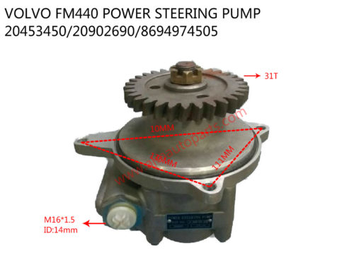 VOLVO FM440 POWER STEERING PUMP-20453450-20902690-8694974505