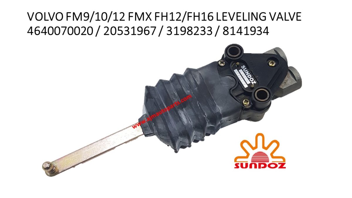 VOLVO LEVELING VALVE 4640070020 / 20531967 / 3198233 / 8141934 AJM