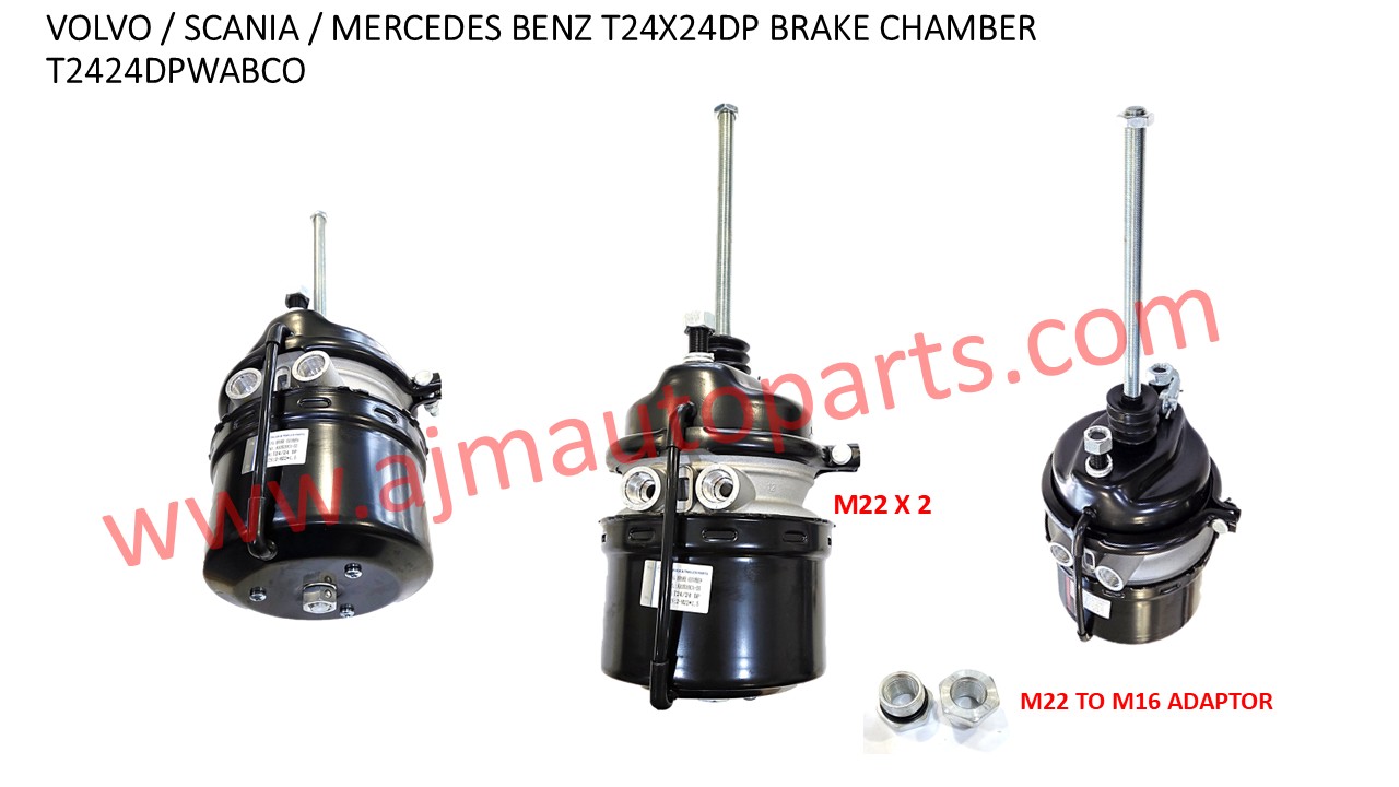 VOLVO SCANIA MAN MERCEDES BENZ TRUCK SPRING BRAKE CHAMBER (WABCO TYPE) - T24/24 DP / T2424DP / T24X24DP / T24*24DP