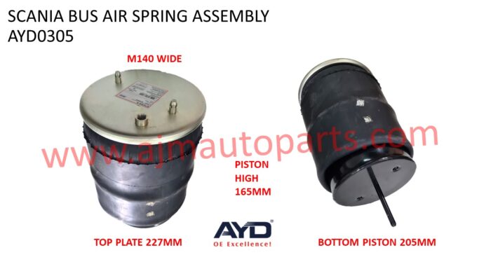 SCANIA BUS AIR SPRING BELLOW ASSEMBLY - 1440305 / 7840305-C / 492680 / 1440859 / 1T15LR-4 / 1R11-185 / 566-22-3-859 / 1R11-830 / 566-22-3-545 / 1 DF 20 A-2 / V 1 DF 20 C-2 / 6710 N P02