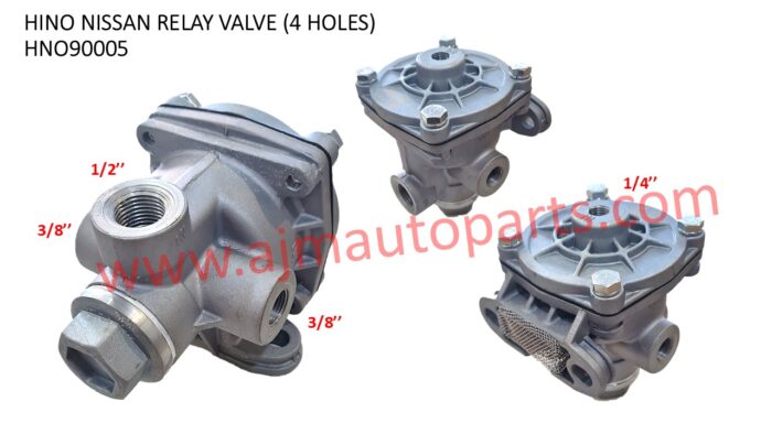 HINO NISSAN UD FUSO ISUZU CHASSIS RELAY VALVE (4 HOLES) (SMALL HOLE) - 45184-90005