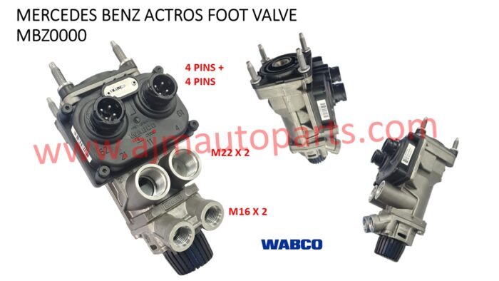 MERCEDES BENZ ACTROS EBS ELECTRIC FOOT BRAKE VALVE - 4800030000 / A0034319506 / 0034319506