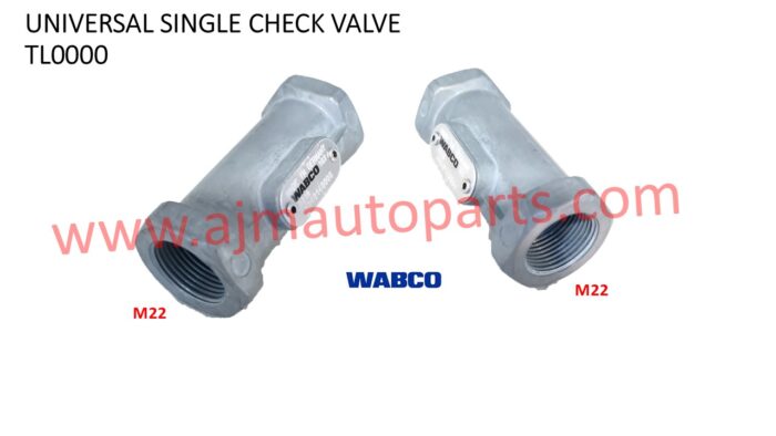 UNIVERSAL TRUCK TRAILER SINGLE CHECK VALVE - 4341040000 / 81521206030 / 0004290444 / 0034292844 / 1912297