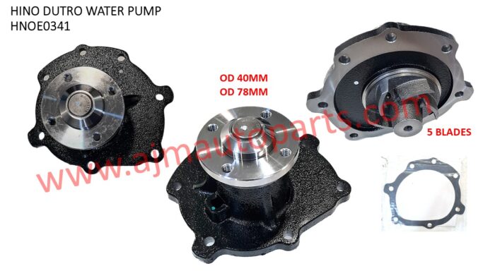 HINO DUTRO W04D WU302 WATER PUMP - 16100-E0341 / 16100-78101