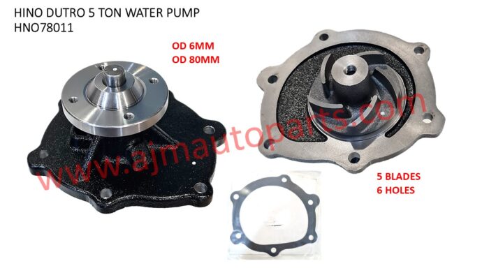 HINO DUTRO W04D 5TON WATER PUMP - 16100-78011 / 16100-2341 / 16100-2342 / 16100-2343 / GWT-126A