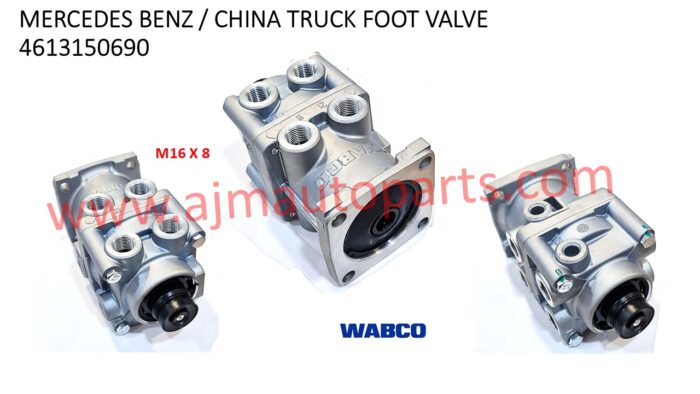 MERCEDES BENZ KING LONG DONGFENG FOOT BRAKE VALVE - 4613150690 / 235434540 / 3514-00026