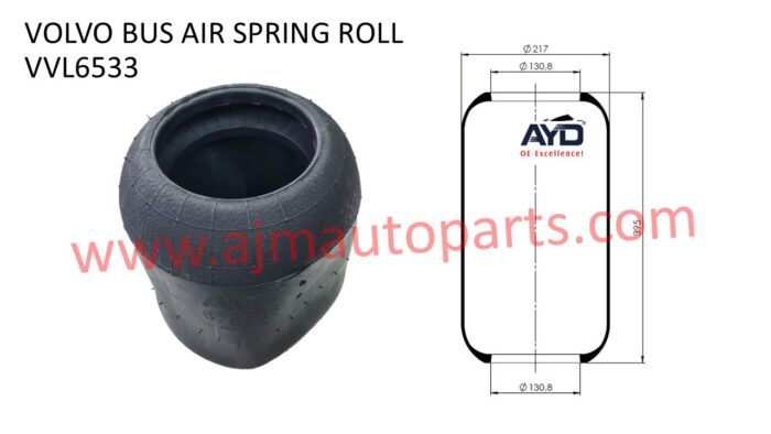 VOLVO BUS B7R B9R B11R AIR SPRING ROLL - 21836533 / 20540789 / 6622 N / 556-03-9134 / 1E21F