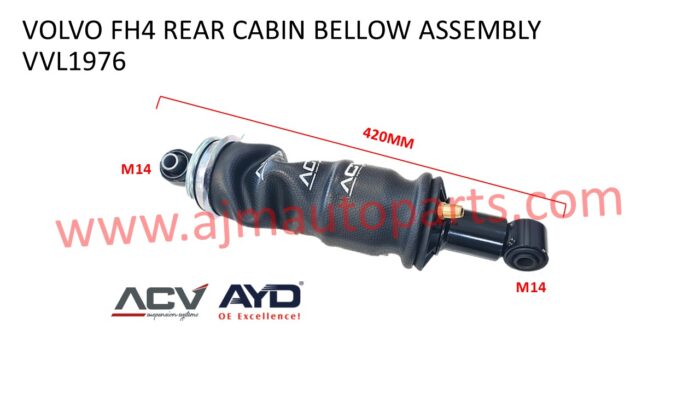 VOLVO FH4 REAR CABIN AIR SPRING ASSEMBLY - 21171976 / 22040666 / 24182857 - Image 2