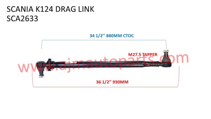 SCANIA K124 BUS DRAG LINK  - 2412633 / 2097389 / 1895860 / 1755502 / 1450364 - Image 2