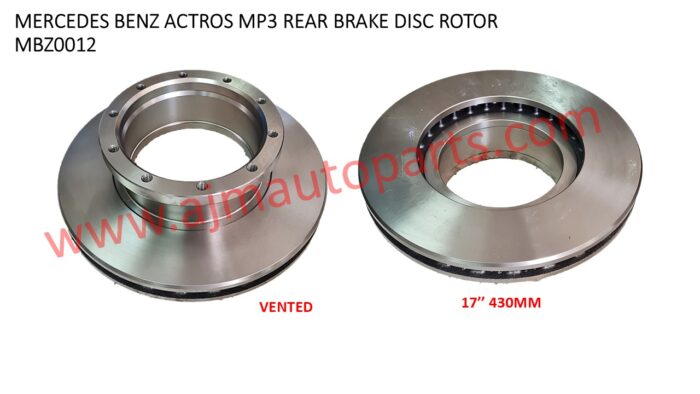 MERCEDES BENZ ACTROS MP3 REAR BRAKE DISC ROTOR - 942 421 1212 / 942 421 2112 / 942 421 2512 / 942 423 0112 / 942 423 0212
