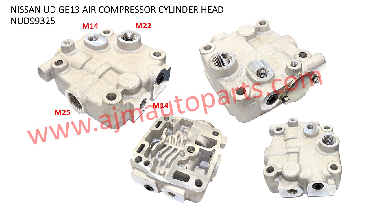 NISSAN UD GE13 CD48 SINGLE AIR COMPRESSOR CYLINDER HEAD -14540-99325